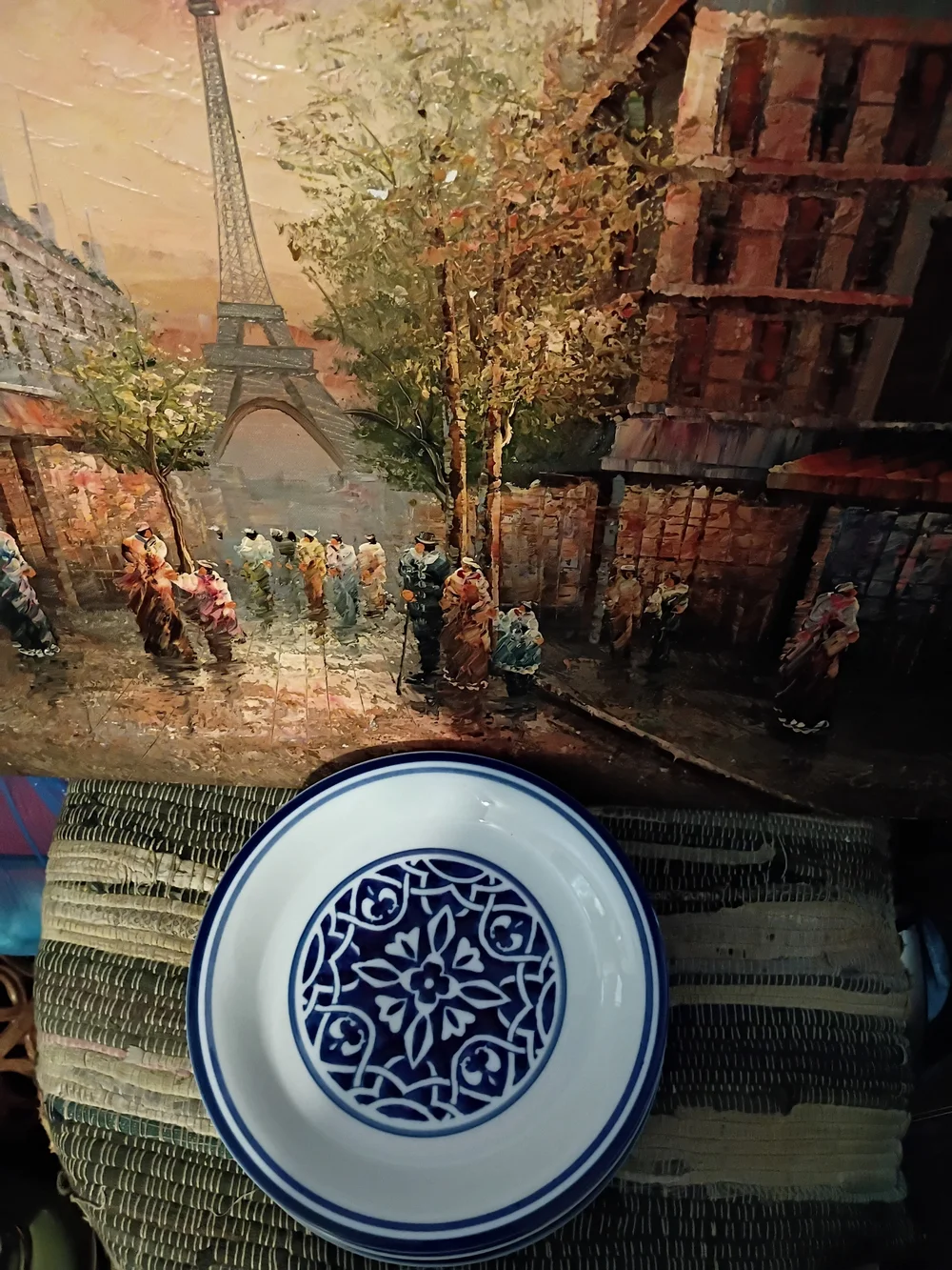 TARGET Homes Catalina Medallion Blue 🔵White Decorative PORCELAIN Plate Home Art